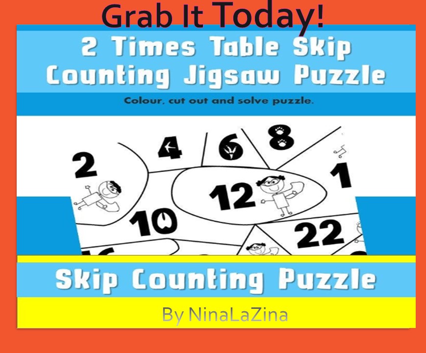 Skip counting times tables free jigsaw 